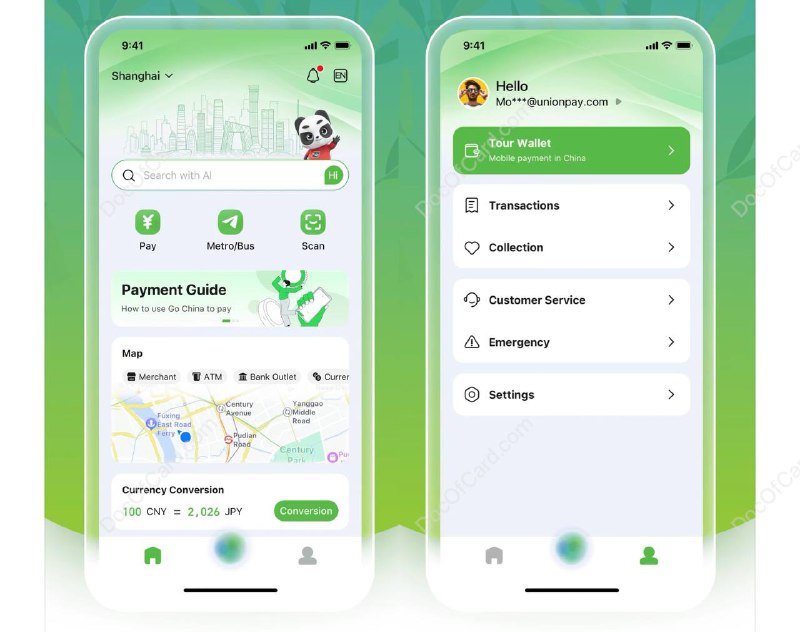 银联推出 Nihao China app 供外国游客使用#银联 #NihaoChina • 使用要求定位中国大陆 • +86 注册要实名，其他的不用 • 短信验证码很慢 • 提供绑卡/充值 QR 付款、游客 eSIM、地铁/公交二维码等服务 • 云闪付套皮 ✔️ 