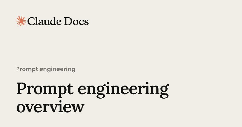 Prompt engineering overview