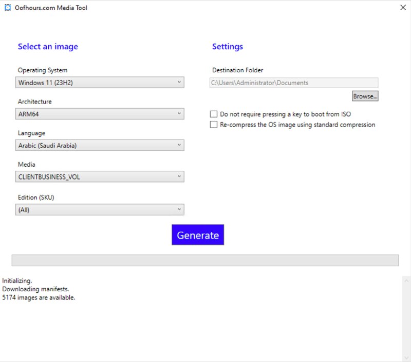 软件Out of Office HoursWin10/11镜像下载和刻录工具软件简介一款 Windows 10/11 镜像下载和刻录工具，可以选择企业版或零售版的媒体类型，并且可以选择所有版本的镜像，确保下载的ISO文件包含所需的操作系统镜像
