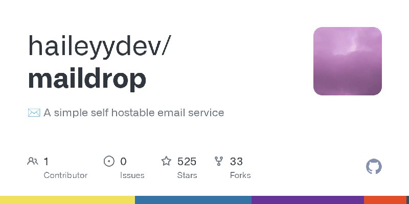 GitHub - haileyydev/maildrop: ✉️ A simple self hostable email service