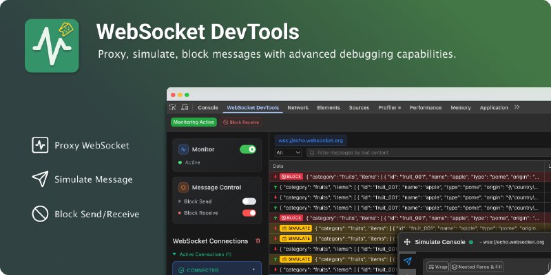 GitHub - law-chain-hot/websocket-devtools: Complete WebSocket Traffic Control with advanced proxy, simulation, and blocking ca…