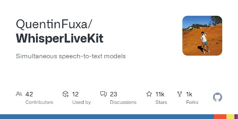 GitHub - QuentinFuxa/WhisperLiveKit: Simultaneous speech-to-text models