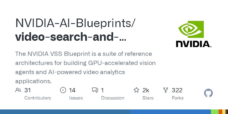 GitHub - NVIDIA-AI-Blueprints/video-search-and-summarization: The NVIDIA VSS Blueprint is a suite of reference architectures for…