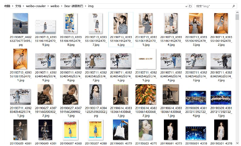 ▎Weibo Crawler新浪微博爬虫，用python爬取新浪微博数据，并下载微博图片和微博视频可以连续爬取一个或者多个微博用户的信息，自动分类