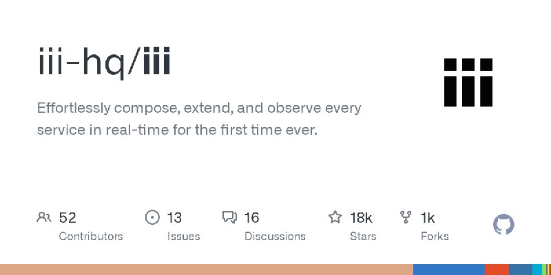 GitHub - iii-hq/iii: Effortlessly compose, extend, and observe every service in real-time for the first time ever.