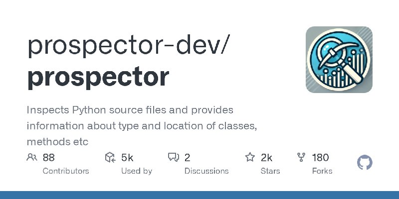 GitHub - prospector-dev/prospector: Inspects Python source files and provides information about type and location of classes, methods…