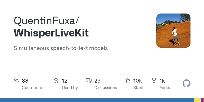 GitHub - QuentinFuxa/WhisperLiveKit: Simultaneous speech-to-text models