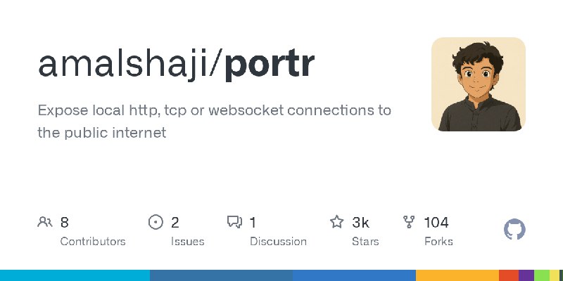 GitHub - amalshaji/portr: Expose local http, tcp or websocket connections to the public internet