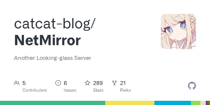 GitHub - catcat-blog/NetMirror: Another Looking-glass Server