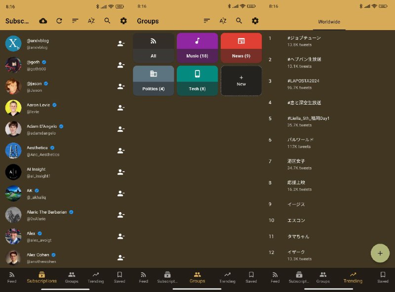 Squawker - 开源 Twitter/X 第三方客户端Twitter/X 第三方客户端一款开源注重隐私的 Twitter/X 客户端，设计上避免数据跟踪，所有信息都存储在本地