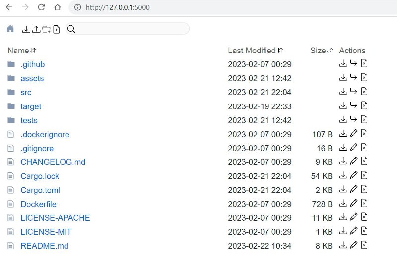 Dufs - 功能强大开源轻量级文件服务器文件服务器一个功能强大的文件服务器，支持静态文件服务、文件上传、搜索和访问控制等多种功能