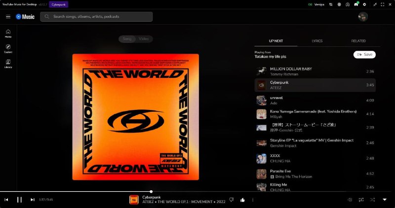#软件 #音乐 #开源 #第三方🎵 ytmdesktop2 - 开源 YouTube Music 第三方客户端▎软件功能：YouTube Music 第三方客户端▎软件平台：#Windows #macOS #Linux▎软件介绍：一款 YouTube Music 第三方客户端，应用内置广告跳过功能，还提供自定义 CSS 和 OBS 集成