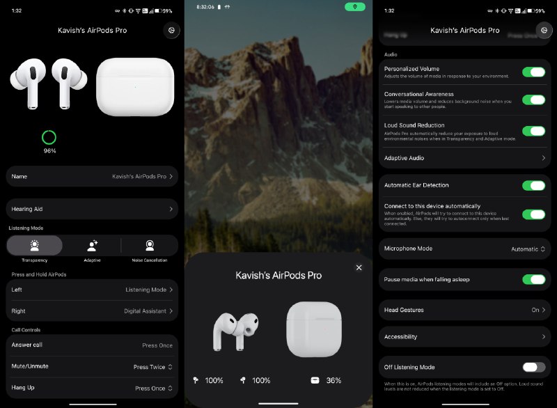 LibrePods - 让非苹果设备也能使用苹果 AirPods 的专属功能一款可以让 AirPods 在非苹果设备上获得更多原生功能的工具，包括切换降噪通透模式、耳内检测、电池电量读取、头部手势、对话感知以及部分助听器能力
